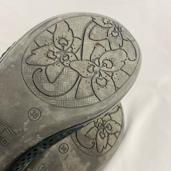 Dansko Black‎ Polka Dot Olivia Flat Loafer Size 38 - Picture 10 of 10